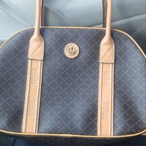 Eiffel Paris Chic Brown and Tan Shoulder Bag With Nice Details